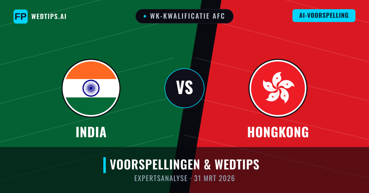 India vs Hongkong — voorspelling en vooruitblik wedstrijd