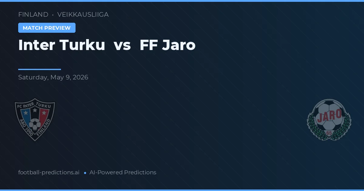 Inter Turku vs FF Jaro — voorspelling en vooruitblik wedstrijd