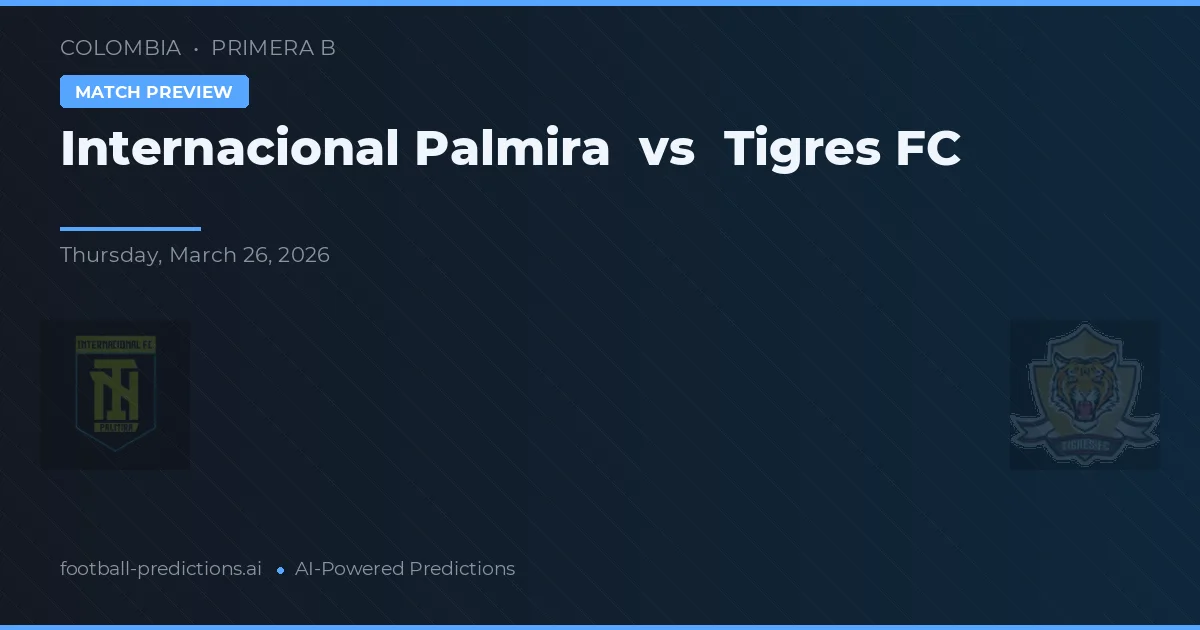 Internacional Palmira vs Tigres FC — voorspelling en vooruitblik wedstrijd