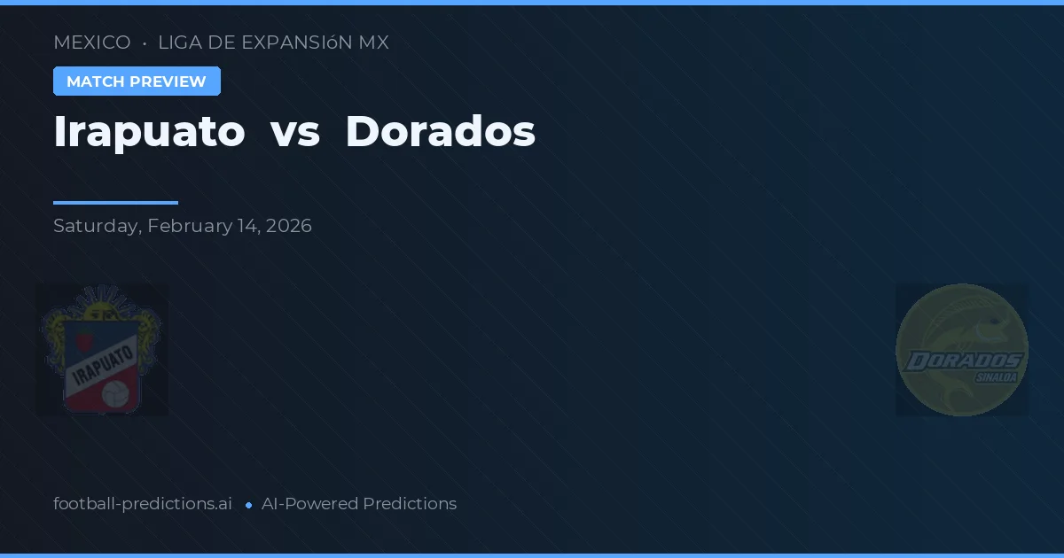 Irapuato vs Dorados — voorspelling en vooruitblik wedstrijd