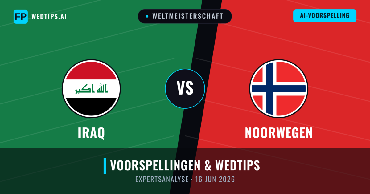 Iraq vs Noorwegen — voorspelling en vooruitblik wedstrijd