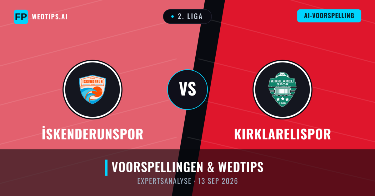 İskenderunspor vs Kırklarelispor — voorspelling en vooruitblik wedstrijd