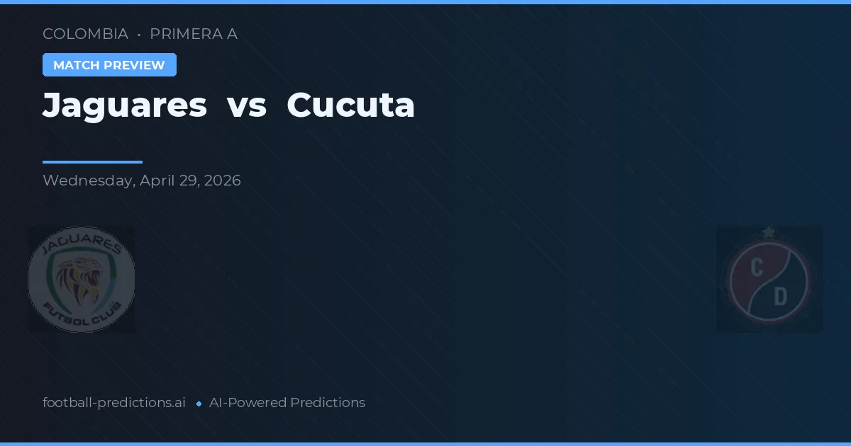 Jaguares vs Cúcuta — voorspelling en vooruitblik wedstrijd