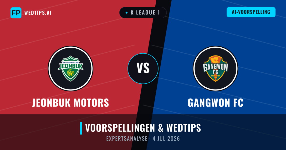 Jeonbuk Motors vs Gangwon FC — voorspelling en vooruitblik wedstrijd