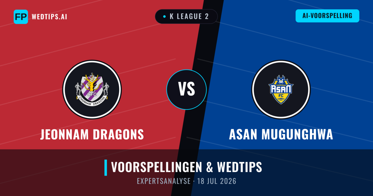 Jeonnam Dragons vs Asan Mugunghwa — voorspelling en vooruitblik wedstrijd