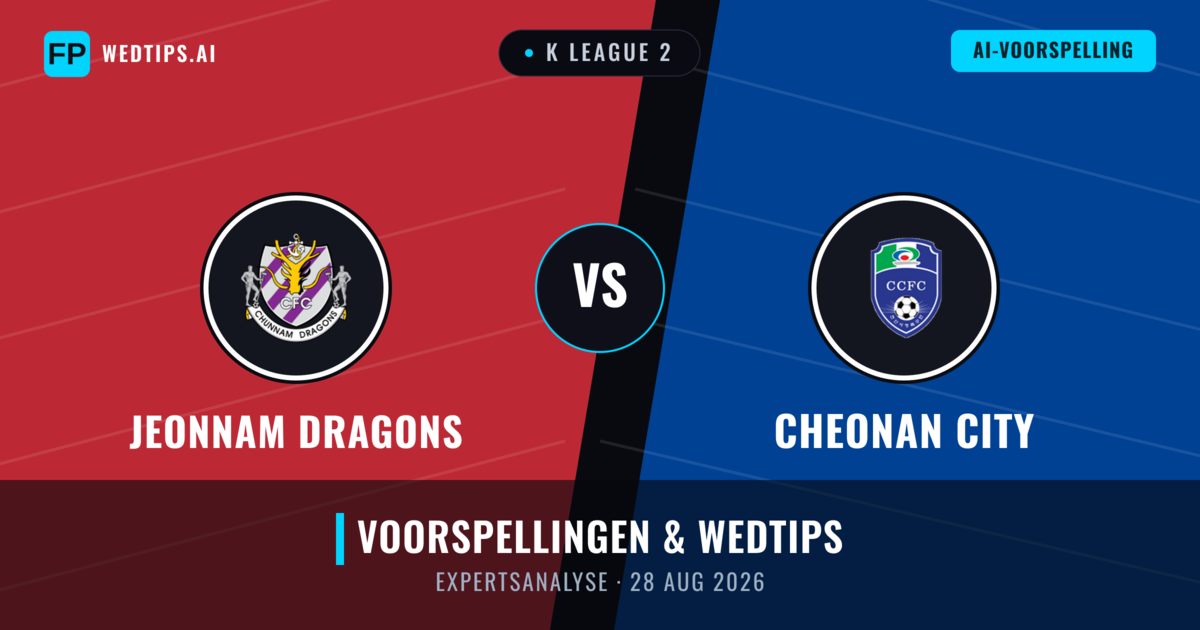 Jeonnam Dragons vs Cheonan City — voorspelling en vooruitblik wedstrijd