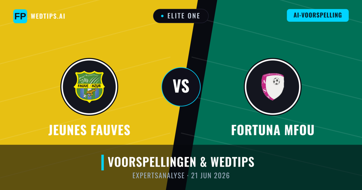 Jeunes Fauves vs Fortuna Mfou — voorspelling en vooruitblik wedstrijd