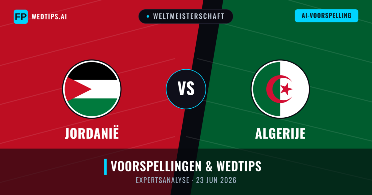 Jordanië vs Algerije — voorspelling en vooruitblik wedstrijd