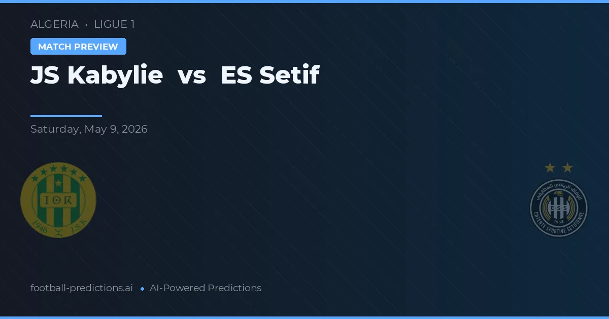 JS Kabylie vs ES Sétif — voorspelling en vooruitblik wedstrijd