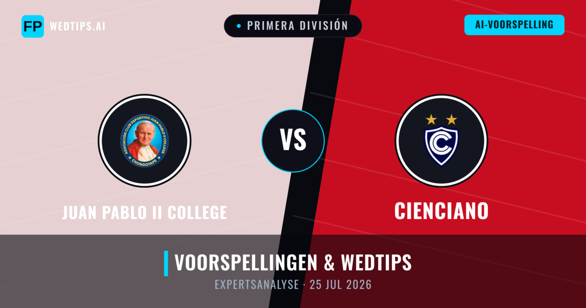 Juan Pablo II College vs Cienciano — voorspelling en vooruitblik wedstrijd