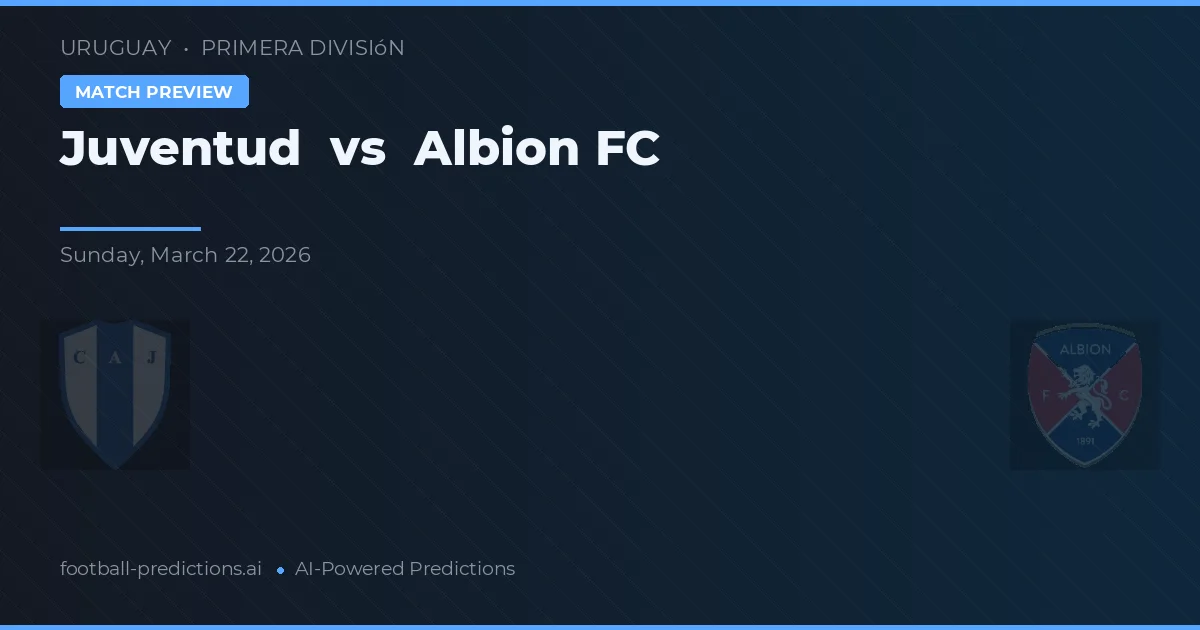 Juventud vs Albion FC — voorspelling en vooruitblik wedstrijd