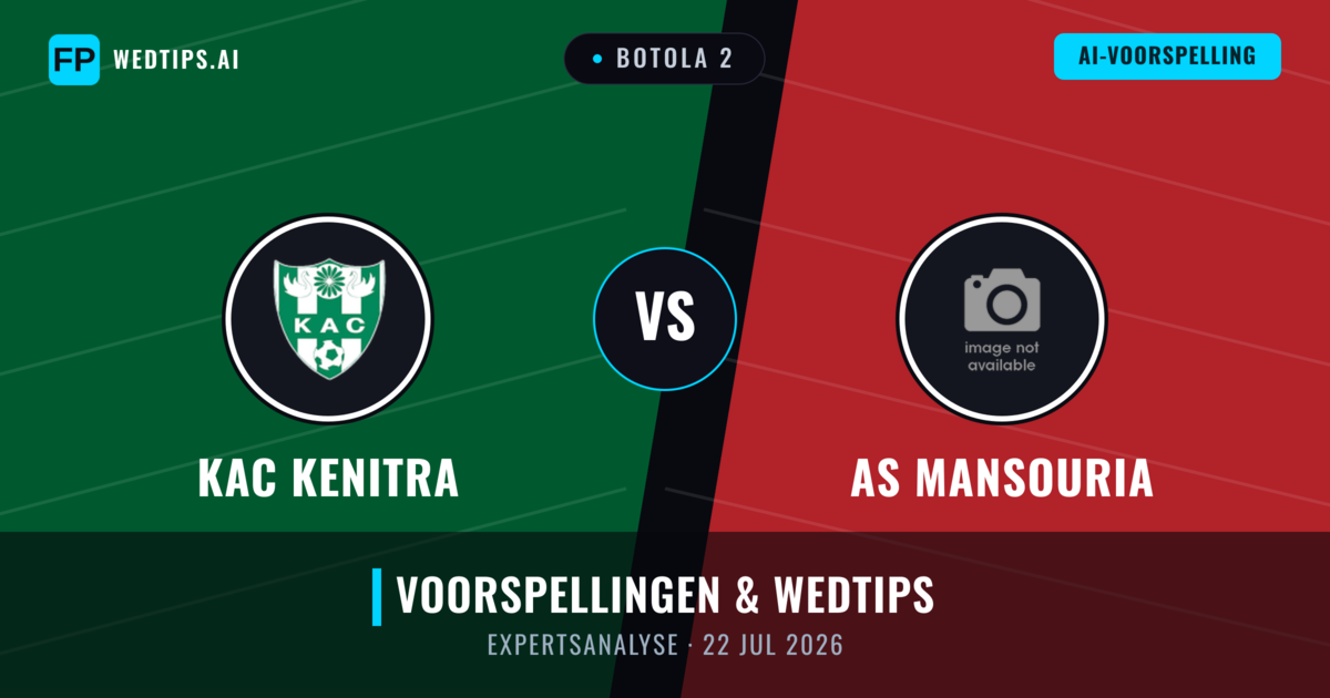 KAC Kenitra vs AS Mansouria — voorspelling en vooruitblik wedstrijd