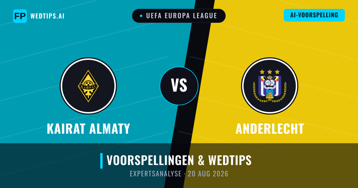 Kairat Almaty vs Anderlecht — voorspelling en vooruitblik wedstrijd