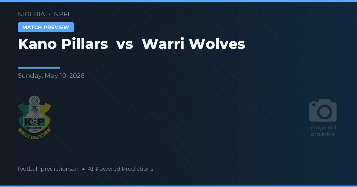 Kano Pillars vs Warri Wolves — voorspelling en vooruitblik wedstrijd