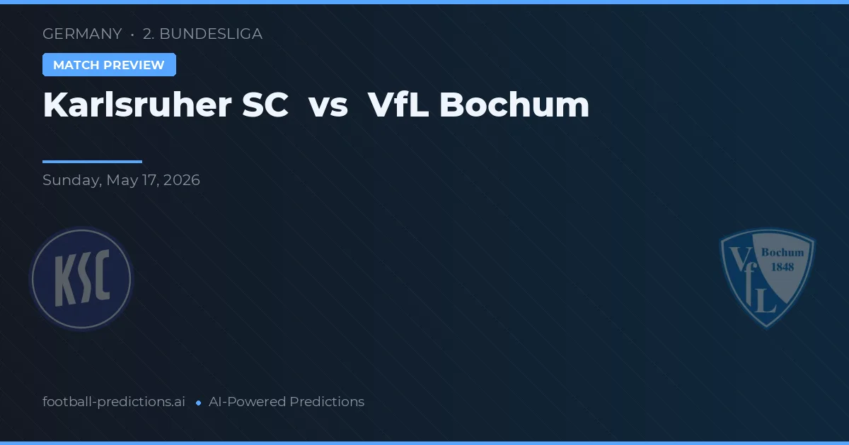 Karlsruher SC vs VfL Bochum — voorspelling en vooruitblik wedstrijd