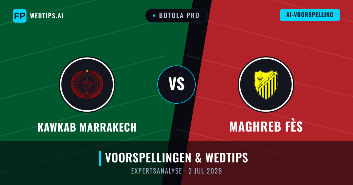 Kawkab Marrakech vs Maghreb Fès — voorspelling en vooruitblik wedstrijd
