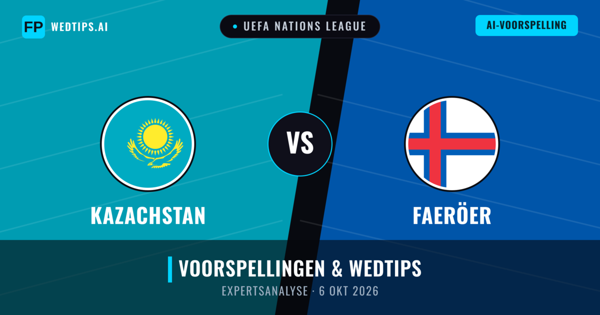 Kazachstan vs Faeröer — voorspelling en vooruitblik wedstrijd