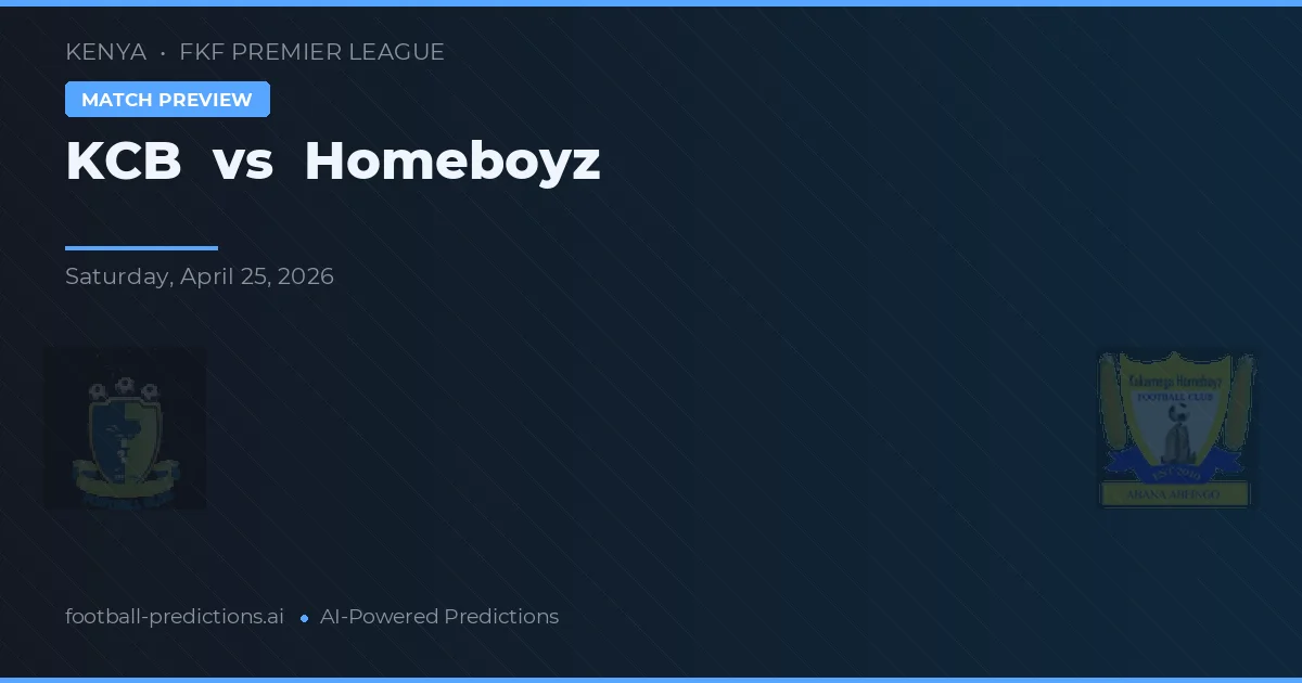 KCB vs Homeboyz preview