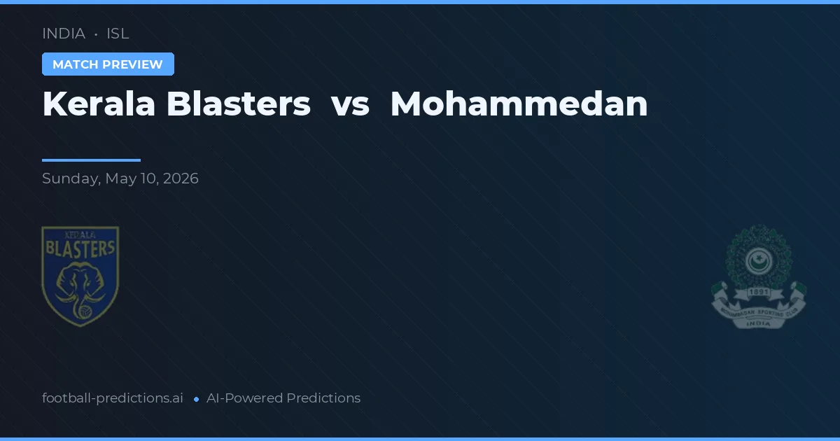 Kerala Blasters vs Mohammedan — voorspelling en vooruitblik wedstrijd