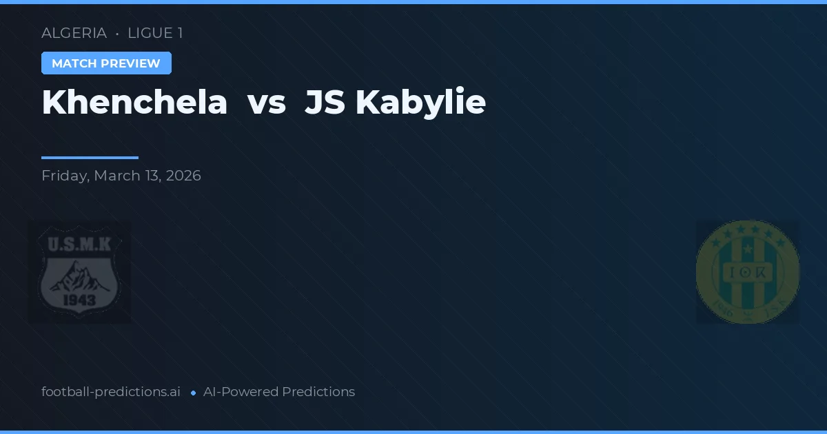 Khenchela vs JS Kabylie — voorspelling en vooruitblik wedstrijd