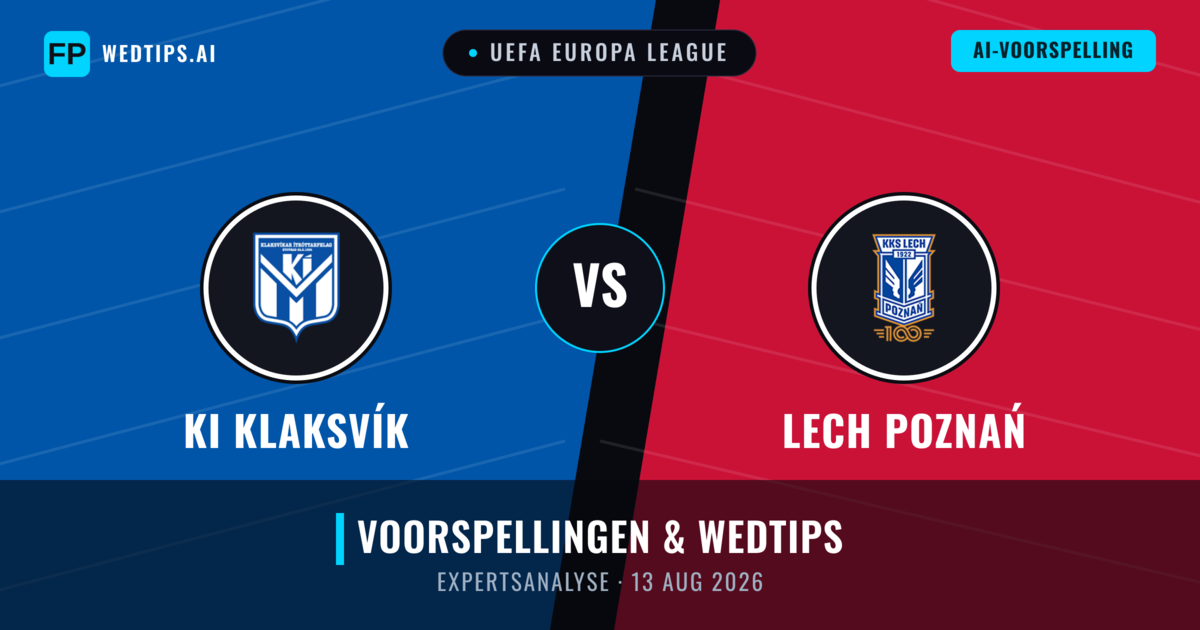 KI Klaksvík vs Lech Poznań — voorspelling en vooruitblik wedstrijd