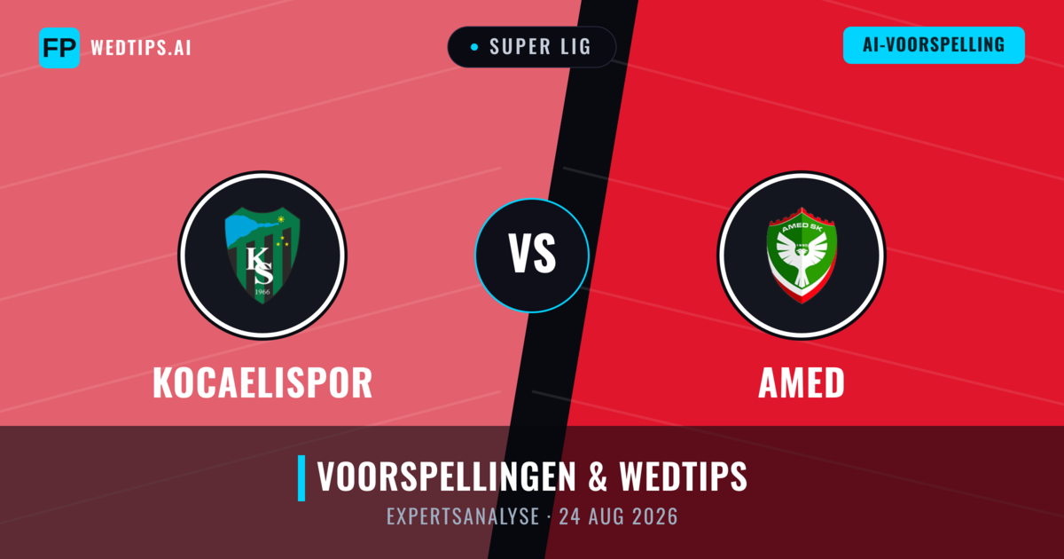 Kocaelispor vs Amed — voorspelling en vooruitblik wedstrijd