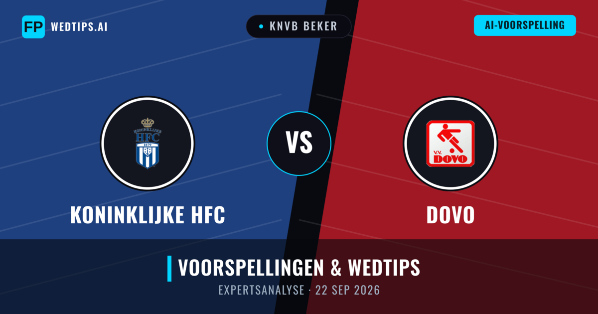 Koninklijke HFC vs Dovo — voorspelling en vooruitblik wedstrijd