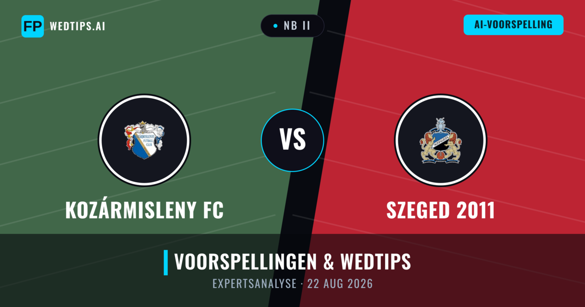 Kozármisleny FC vs Szeged 2011 — voorspelling en vooruitblik wedstrijd