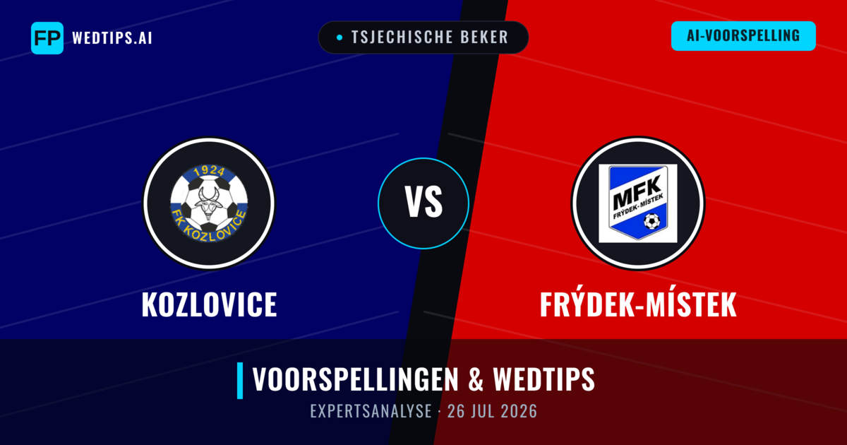 Kozlovice vs Frýdek-Místek — voorspelling en vooruitblik wedstrijd