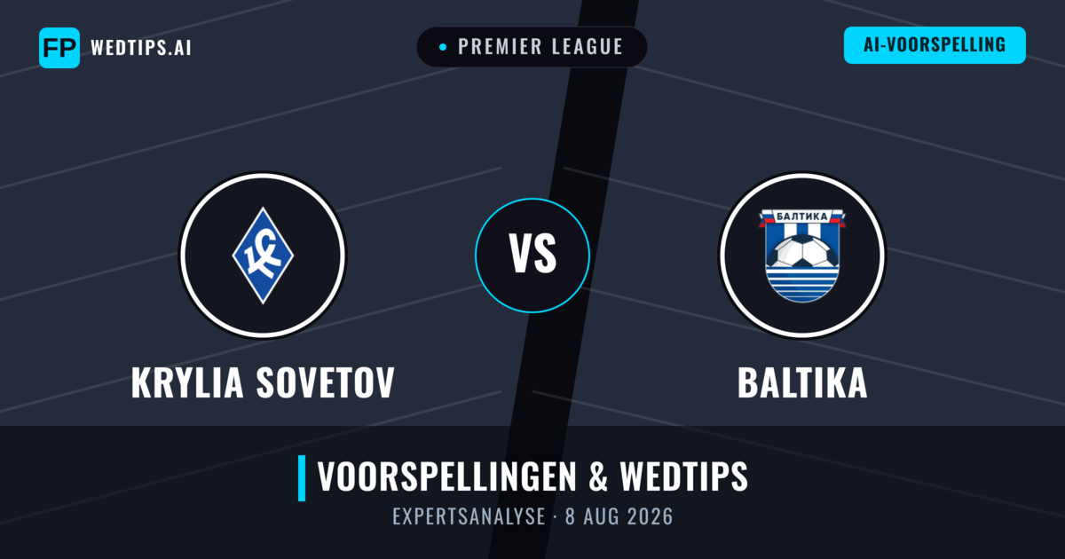 Krylia Sovetov vs Baltika — voorspelling en vooruitblik wedstrijd