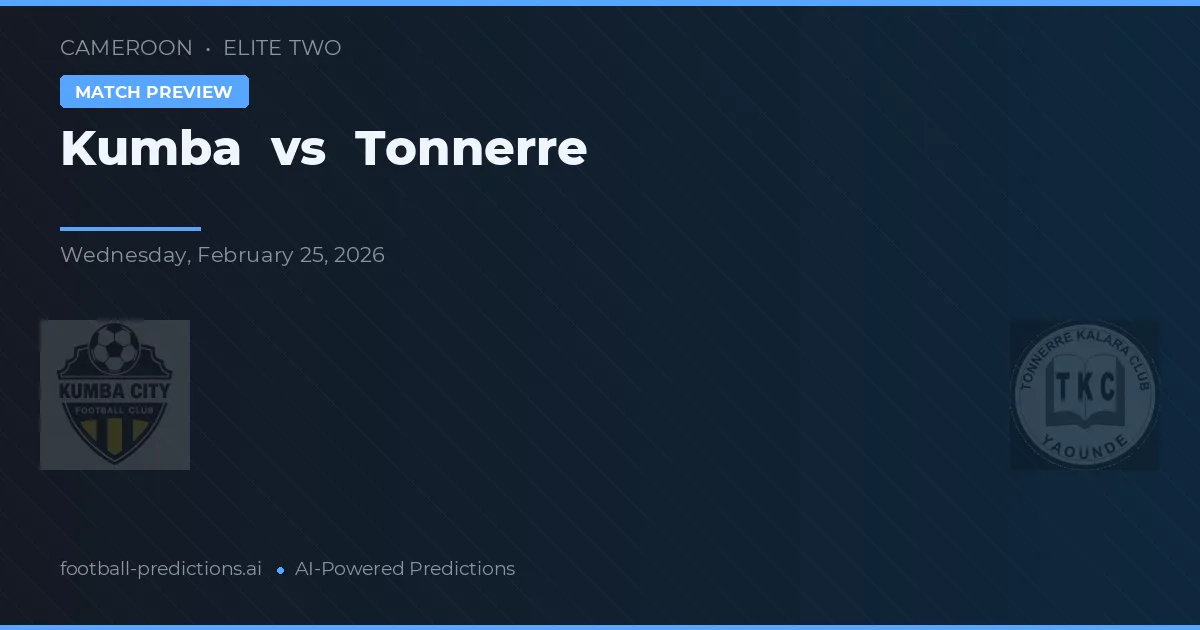 Kumba vs Tonnerre — voorspelling en vooruitblik wedstrijd