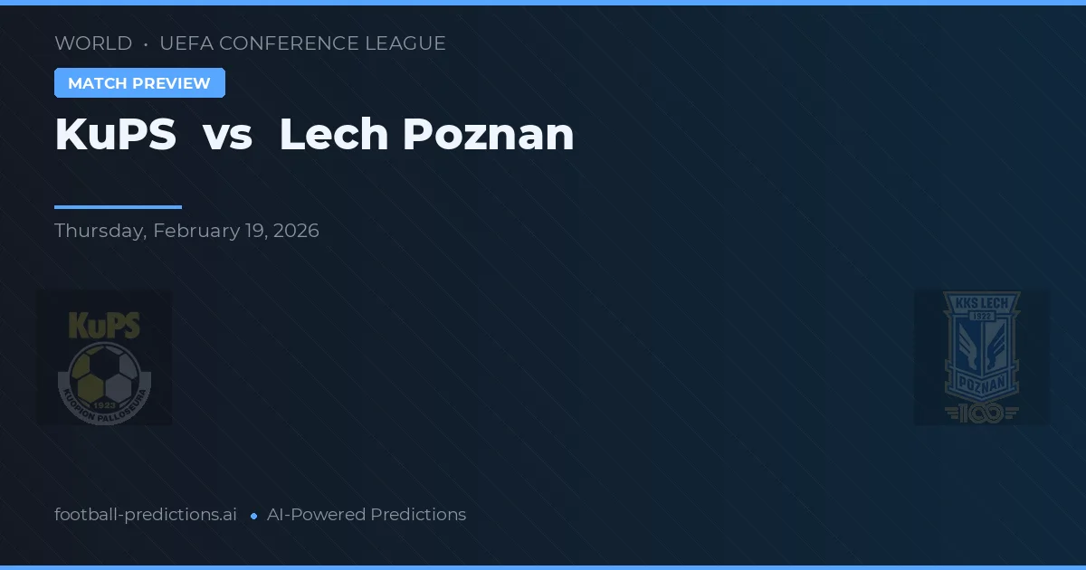 KuPS vs Lech Poznań — voorspelling en vooruitblik wedstrijd