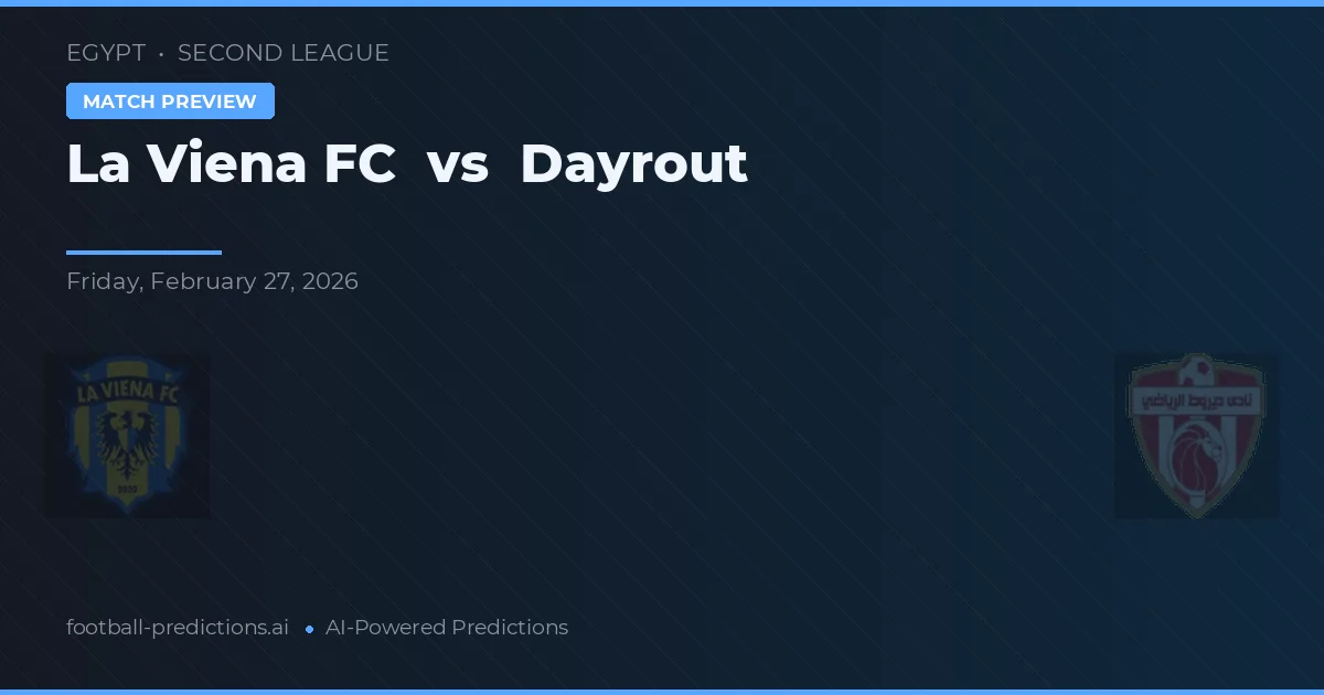 La Viena FC vs Dayrout — voorspelling en vooruitblik wedstrijd
