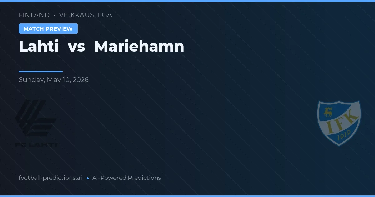 Lahti vs Mariehamn — voorspelling en vooruitblik wedstrijd