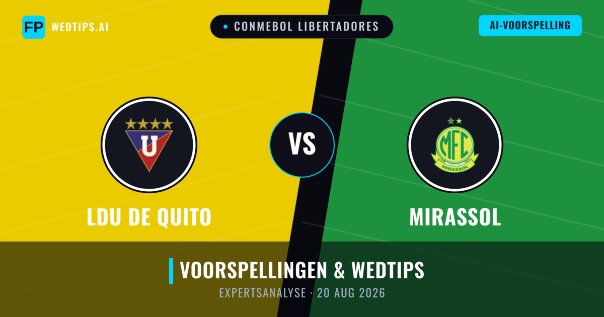 LDU de Quito vs Mirassol — voorspelling en vooruitblik wedstrijd
