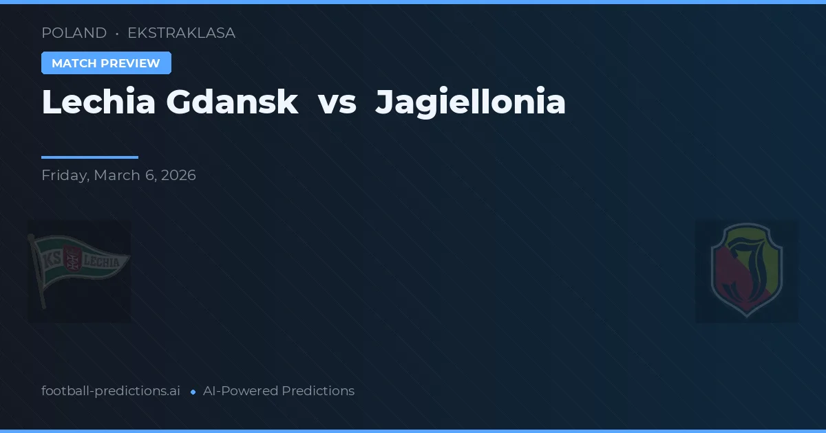 Lechia Gdańsk vs Jagiellonia Białystok — voorspelling en vooruitblik wedstrijd