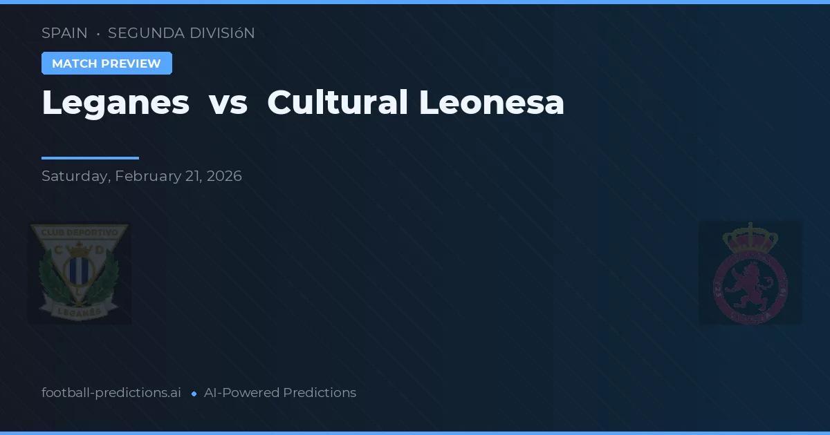 Leganés vs Cultural Leonesa — voorspelling en vooruitblik wedstrijd