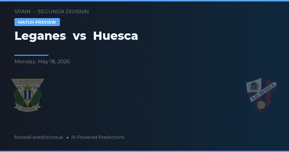 Leganés vs Huesca — voorspelling en vooruitblik wedstrijd
