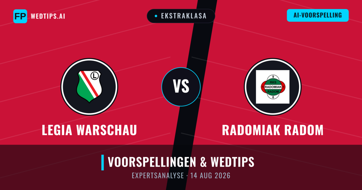 Legia Warschau vs Radomiak Radom — voorspelling en vooruitblik wedstrijd