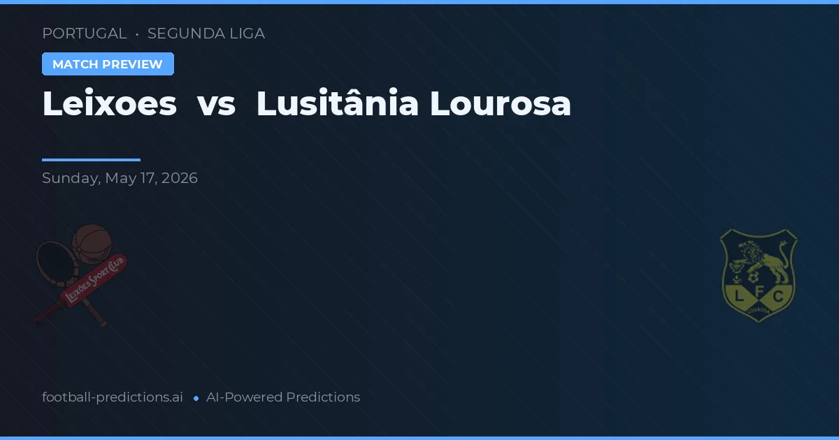 Leixões vs Lusitânia Lourosa — voorspelling en vooruitblik wedstrijd