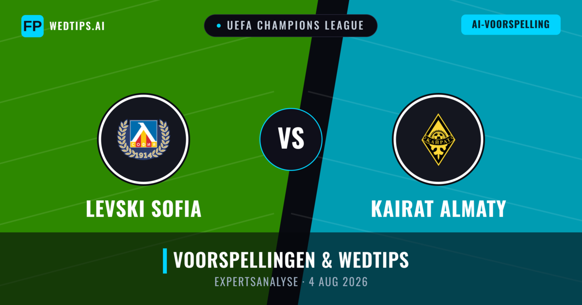 Levski Sofia vs Kairat Almaty — voorspelling en vooruitblik wedstrijd