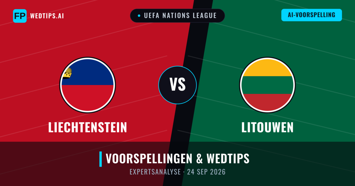 Liechtenstein vs Litouwen — voorspelling en vooruitblik wedstrijd