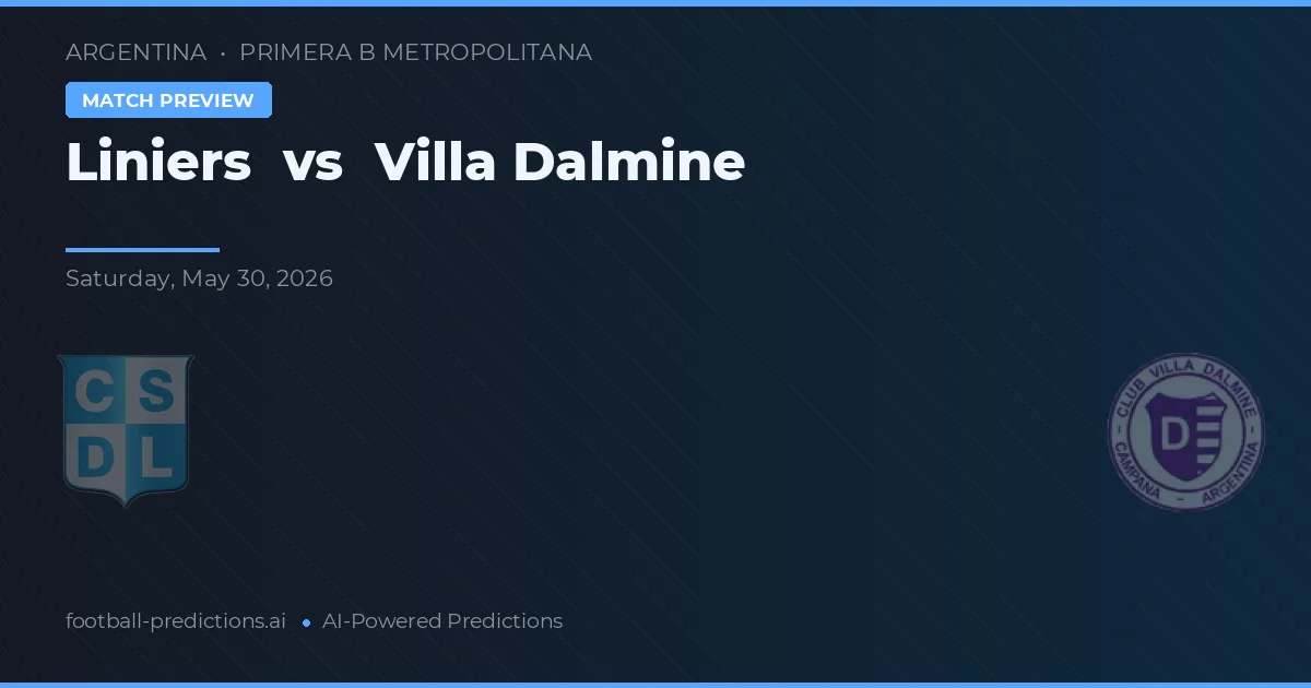 Liniers vs Villa Dálmine — voorspelling en vooruitblik wedstrijd