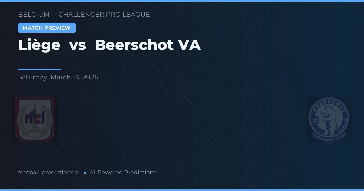 Luik vs Beerschot — voorspelling en vooruitblik wedstrijd