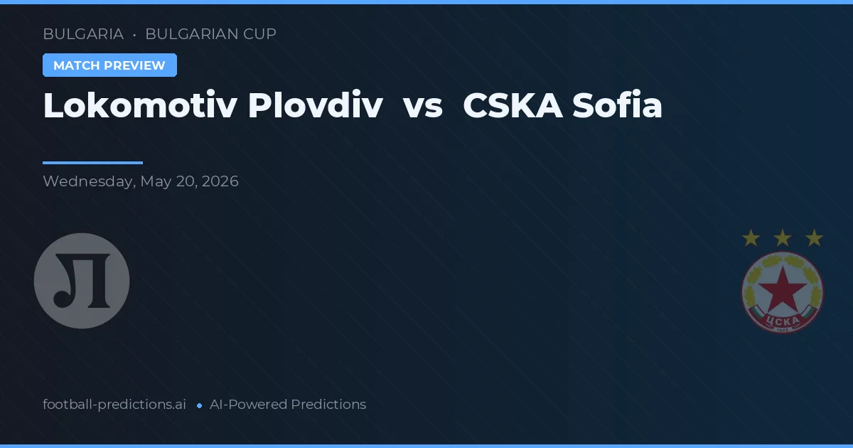 Lokomotiv Plovdiv vs CSKA Sofia — voorspelling en vooruitblik wedstrijd