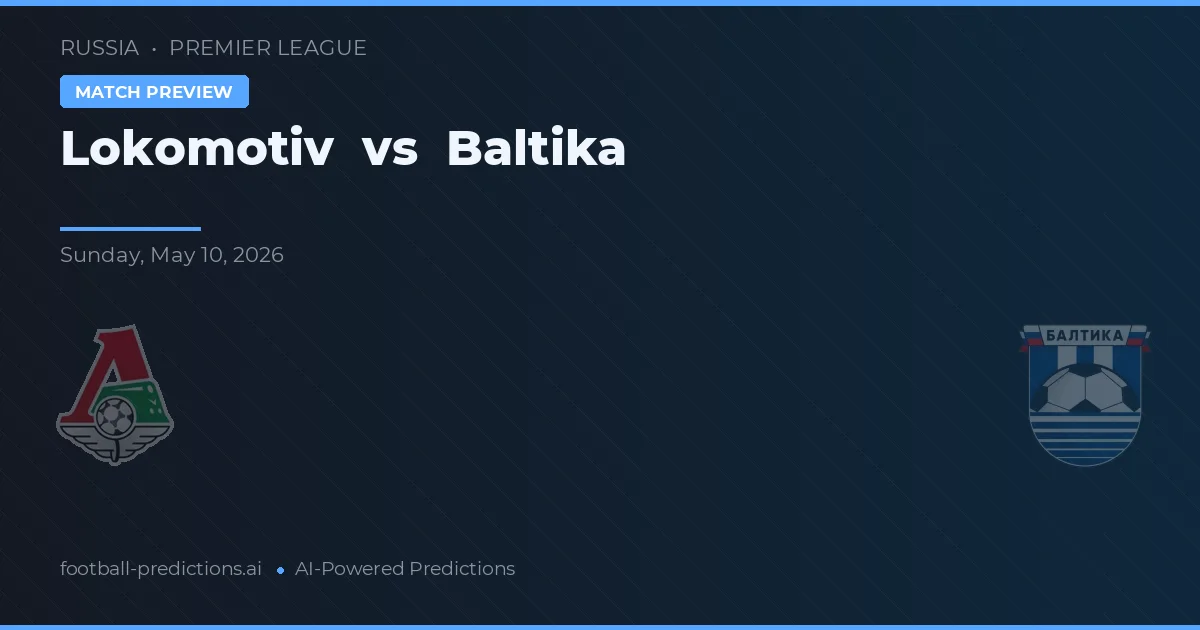 Lokomotiv vs Baltika — voorspelling en vooruitblik wedstrijd