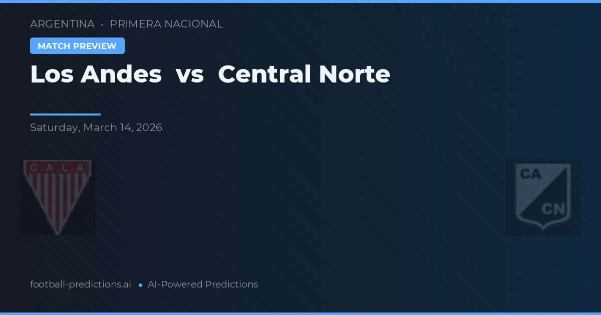 Los Andes vs Central Norte — voorspelling en vooruitblik wedstrijd