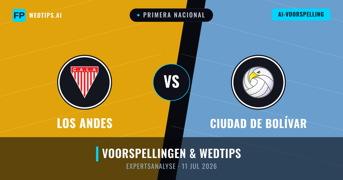 Los Andes vs Ciudad de Bolívar — voorspelling en vooruitblik wedstrijd