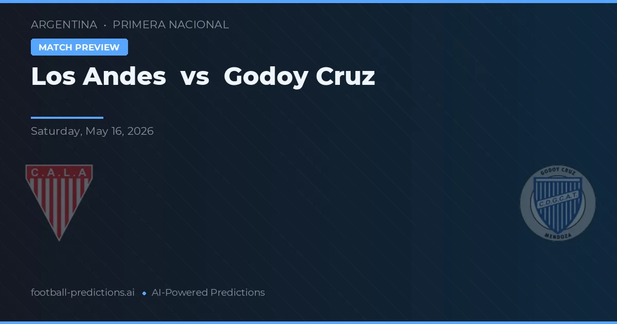 Los Andes vs Godoy Cruz — voorspelling en vooruitblik wedstrijd