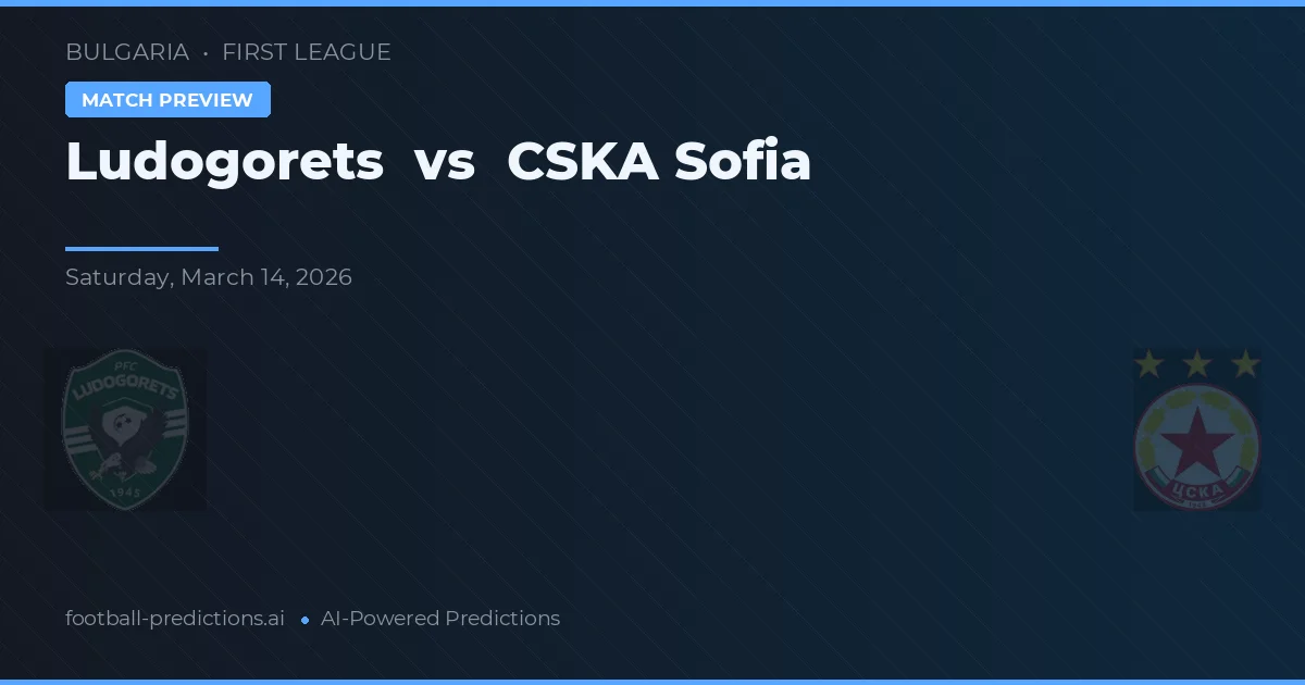 Ludogorets vs CSKA Sofia — voorspelling en vooruitblik wedstrijd